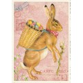 Bunny with Basket - Tausendschön - Postcard