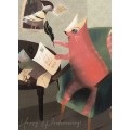 Happy Postcrossing - Carrier Pigeon - Postcard