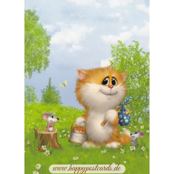 Spring meadow - Alexey Dolotov - Postcard