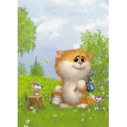 Frühlingswiese - Alexey Dolotov - Postkarte