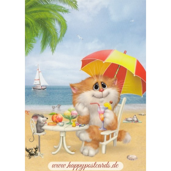 At the beach - Alexey Dolotov - Postcard