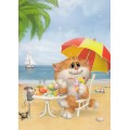 Am Strand - Alexey Dolotov - Postkarte