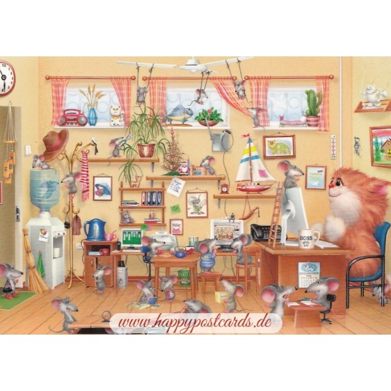 Homeoffice - Alexey Dolotov - Postkarte
