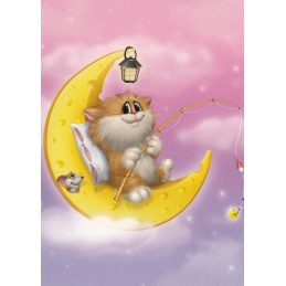 Cheesy moon - Alexey Dolotov - Postcard