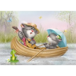 Romantic boat trip - Alexey Dolotov - Postcard