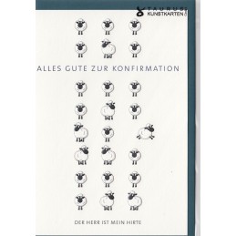Alles Gute zur Konfirmation - Schafe - Konfirmationsgrußkarte