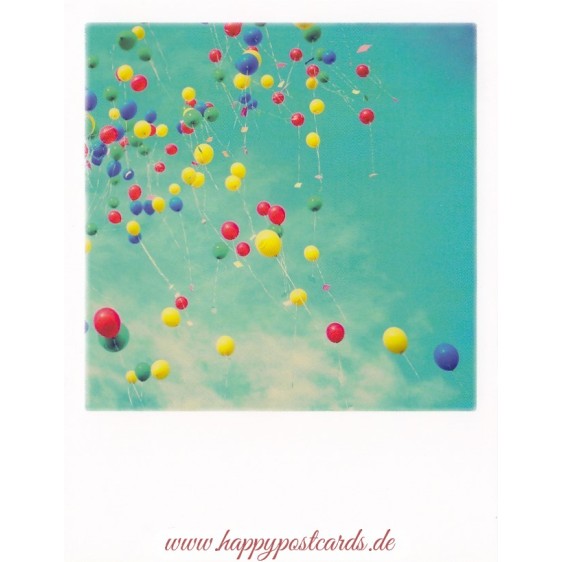 Sky with balloons - PolaCard