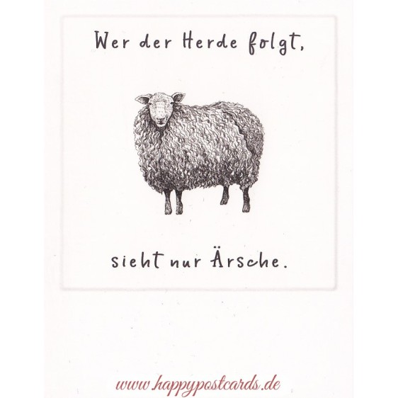 Wer der Herde folgt - PolaCard
