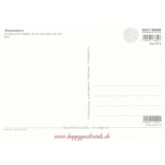 Küstendeern- de Waard postcard