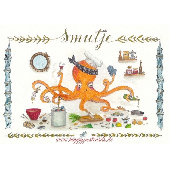 Smutje - de Waard postcard