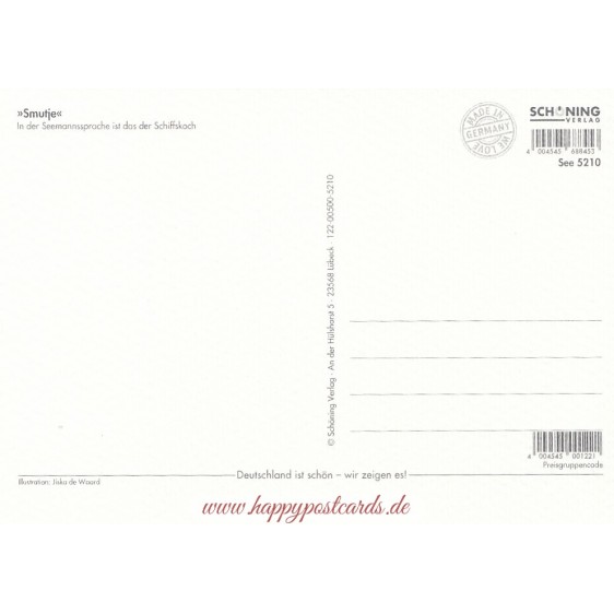 Smutje - de Waard Postkarte