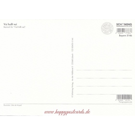 Vui huift vui - de Waard postcard