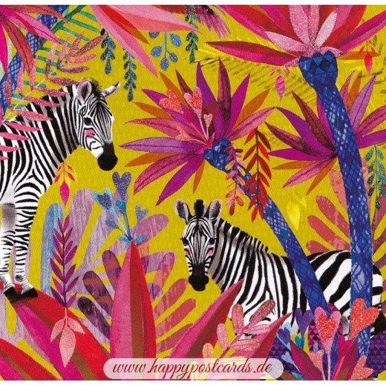 Zebras - Mila Marquis Postcard