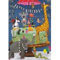Happy Birthday - Animals - Mila Marquis Postcard