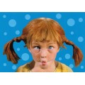 Pippi Langstrumpf macht Grimassen - Pippi Langstrumpf - Postkarte