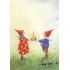 Pippa and Pelle with birthday cake - Pippa and Pelle - Postcard