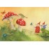 Pippa and Pelle with fly amanita - Pippa and Pelle - Postcard