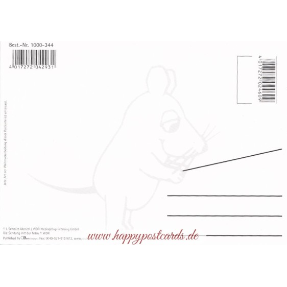 Mouse with rubber duck - Mouse - Postcard