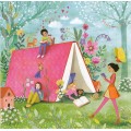 Kinder mit Buch - Mila Marquis Postkarte