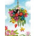The Mole in Flowers - Postcard