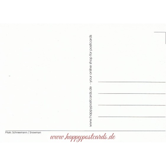 Schneemann - Postkarte