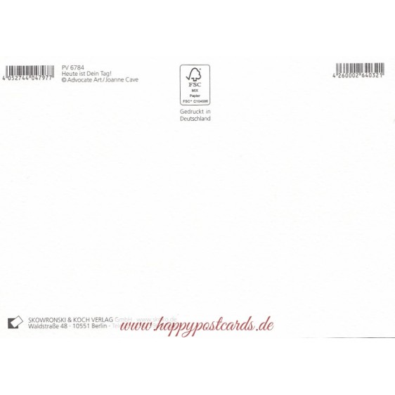 Heute ist Dein Tag - Füchse - Postkarte