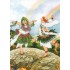 81 - Frauen tanze unter Regenbogen - Löök Postkarte