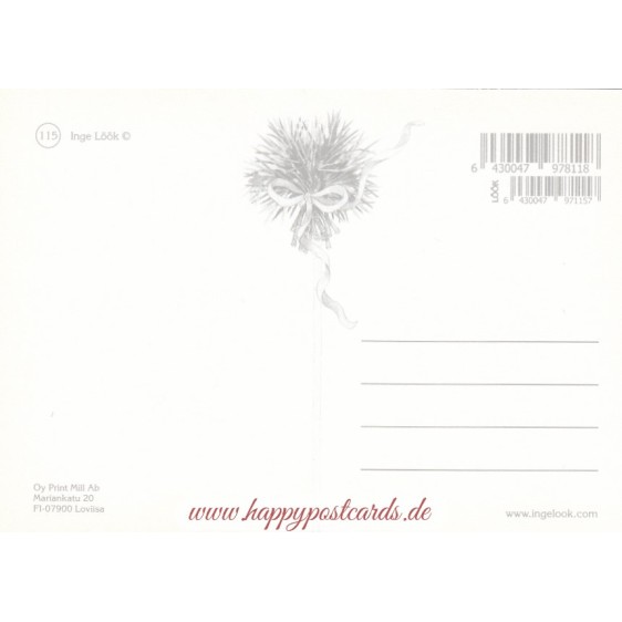 115 - Türe unter Mohnblumen - Löök Postkarte