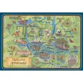 Spreewald - Map - Postkarte