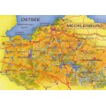 Mecklenburg - Map - Postkarte
