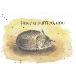 Have a purrfect day - Postcard
