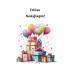 Feliĉan naskiĝtagon - Postcard