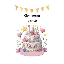 More about Ĉion bonan por vi - Postkarte