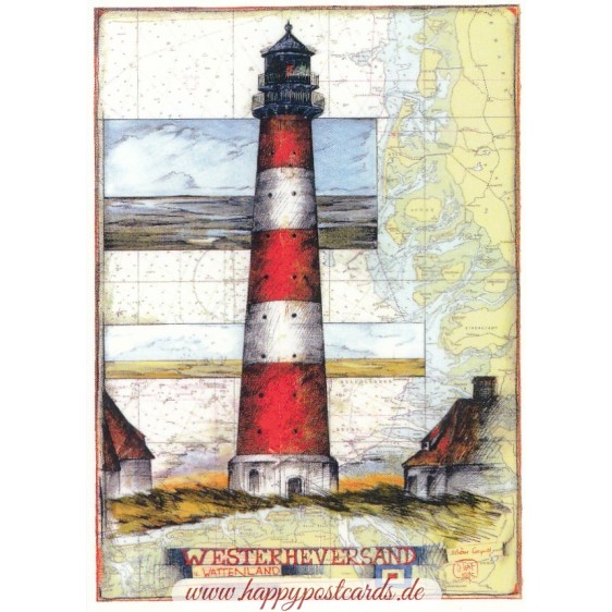 Westerheversand - Ole West - Postcard