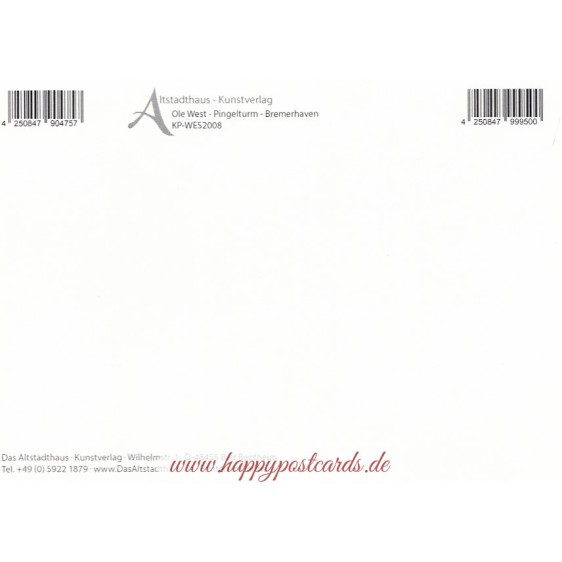 Pingelturm - Bremerhaven - Ole West - Postcard