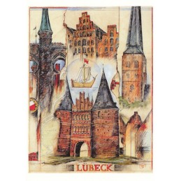 Lübeck - Ole West - Postkarte