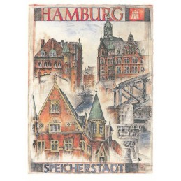 Hamburg - Speicherstadt - Ole West - Postkarte