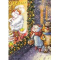 Window Shopping - Blue Cats - Postcard