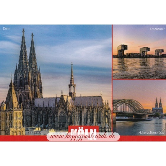Cologne Cathedral - Multi - Viewcard