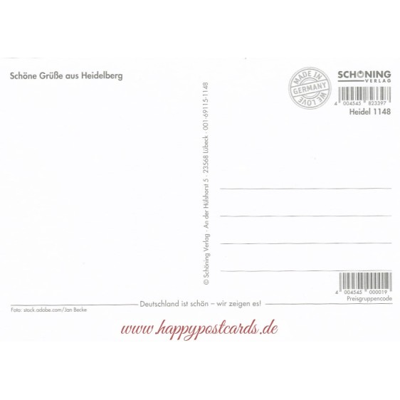 Heidelberg Schloss - Ansichtskarte