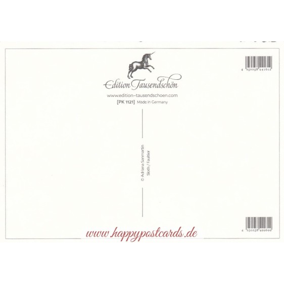 Faultier - Tausendschön - Postkarte