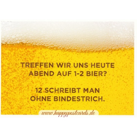 Treffen wir uns heute? - Sprüche Postkarte