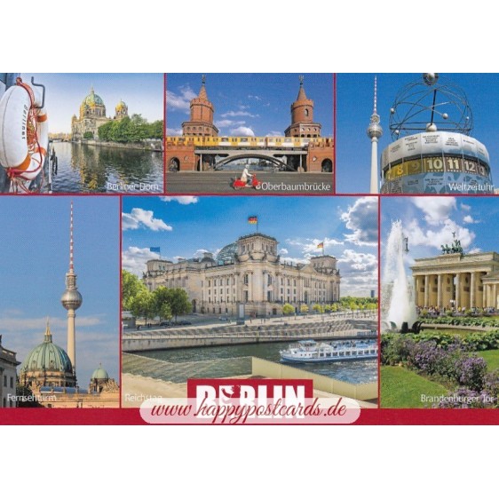 Berlin - Multi - Viewcard