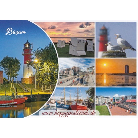 Büsum - Multi - Viewcard