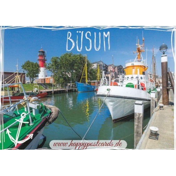 Büsum - Harbour 2 - Viewcard
