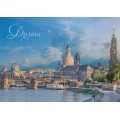 Dresden - Blick über die Elbe - Ansichtskarte