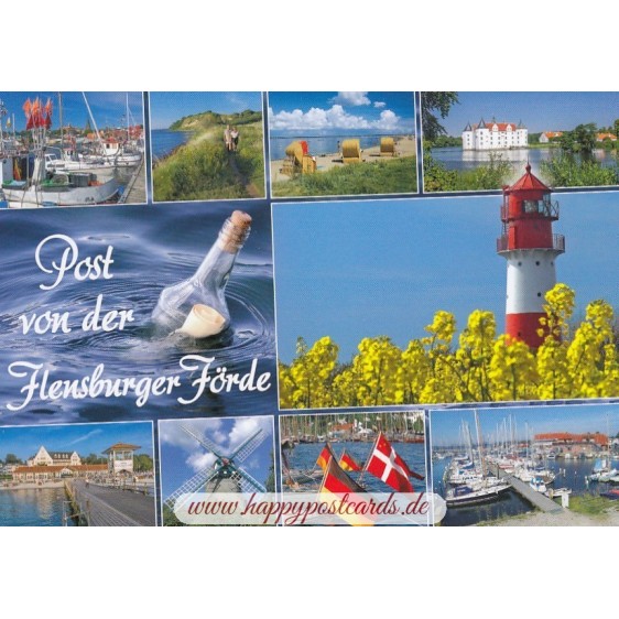 Message in a Bottle from Flensburger Förde - Viewcard