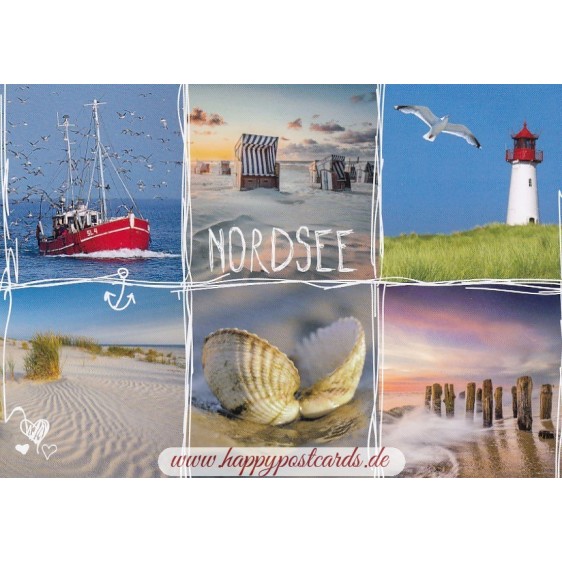 Nordsee - Multi - Ansichtskarte