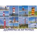 Lighthouses at the North Sea 2 - Viewcard