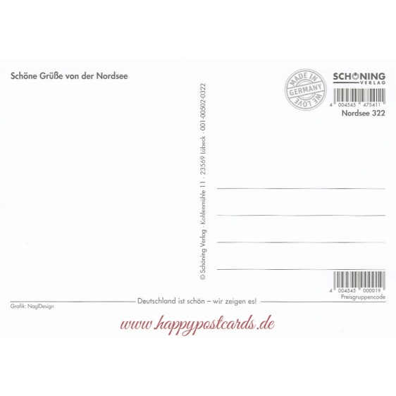 Leuchtturmgrüße von der Nordsee - Viewcard
